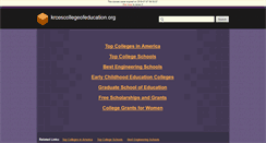 Desktop Screenshot of krcescollegeofeducation.org