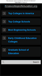 Mobile Screenshot of krcescollegeofeducation.org